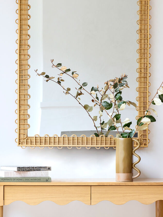 Cora Rattan Mirror Detail 2 - TULLABEE
