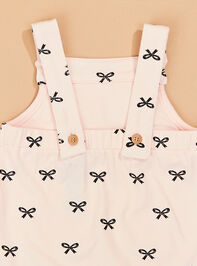 Kaleigh Bow Overalls Detail 3 - TULLABEE