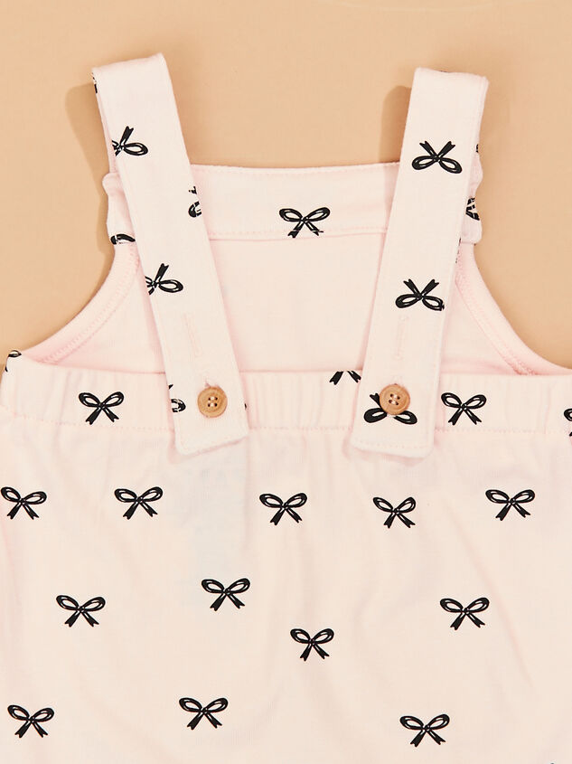 Kaleigh Bow Overalls Detail 3 - TULLABEE