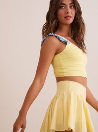 All Along Ruffle Tank Detail 4 - TULLABEE