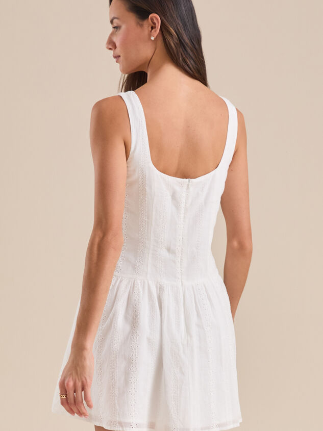 Layla Eyelet Mini Dress Detail 5 - TULLABEE