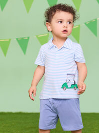 Ready To Golf Collared Shirt and Short Set Detail 4 - TULLABEE
