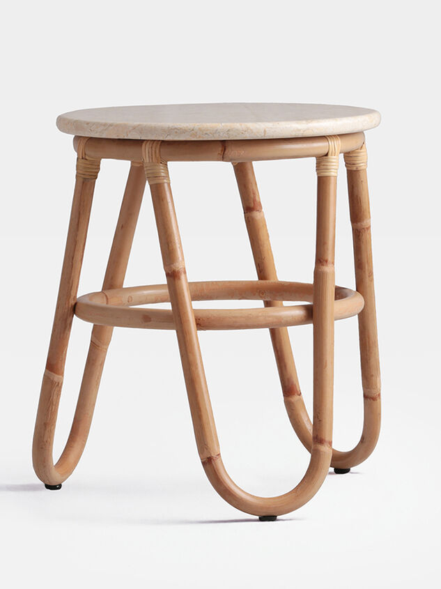 Eve Rattan Side Table Detail 3 - TULLABEE