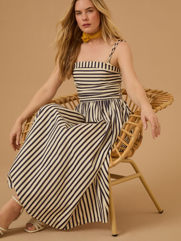 Josey Stripe Maxi Dress Detail 5 - TULLABEE