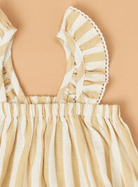 Cora Striped Dress Detail 2 - TULLABEE