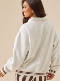 Nashville Embroidered Quarter Zip Detail 3 - TULLABEE