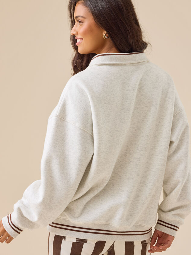Nashville Embroidered Quarter Zip Detail 3 - TULLABEE
