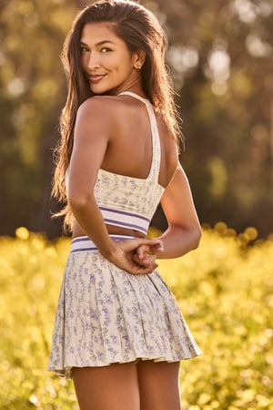 Matchpoint Meadow Pleated Skort - Altar'd State - 