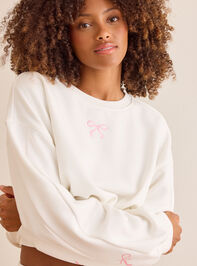 Sweet Bow Pullover Detail 2 - TULLABEE