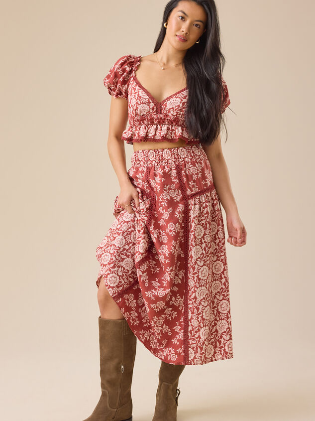 Amy Mix Print Top Detail 2 - TULLABEE