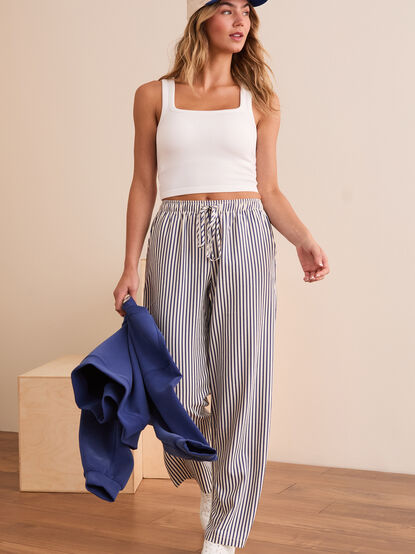 Unwind Striped Lounge Pants - TULLABEE
