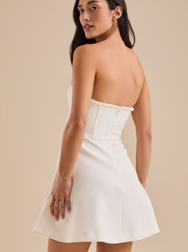 Londyn Strapless Mini Dress Detail 5 - TULLABEE