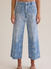 Lucia Floral Jeans Detail 4 - TULLABEE