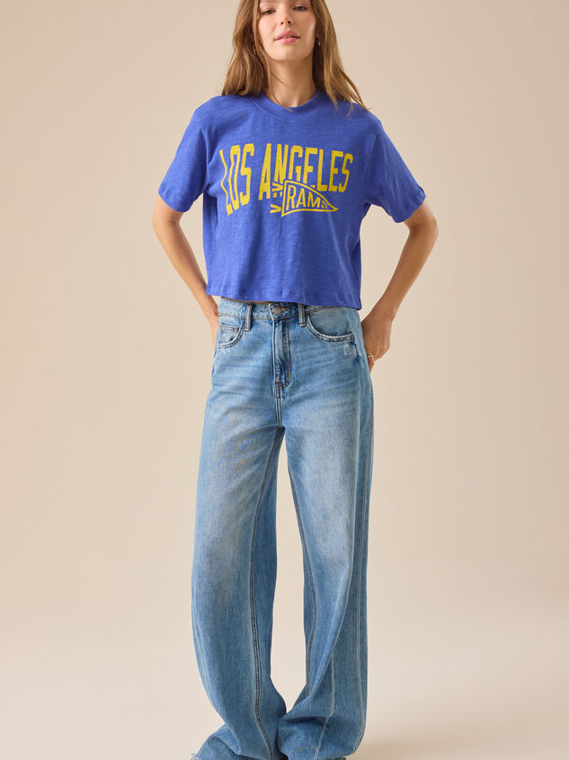 Los Angeles Rams Graphic Tee Detail 3 - TULLABEE