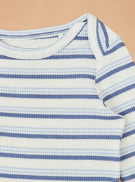 Stanley Stripe Romper Detail 3 - TULLABEE