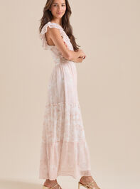 Cassie Floral Maxi Dress Detail 3 - TULLABEE