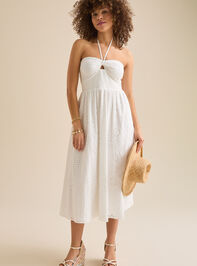 Madeline Eyelet Midi Dress Detail 2 - TULLABEE