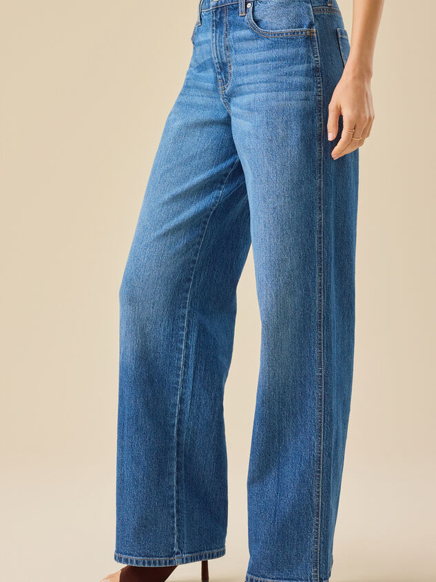 Nina Mid-Rise Wide Leg Jeans Detail 3 - TULLABEE