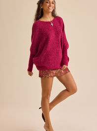 Amryn Chenille Dolman Sweater Detail 2 - TULLABEE