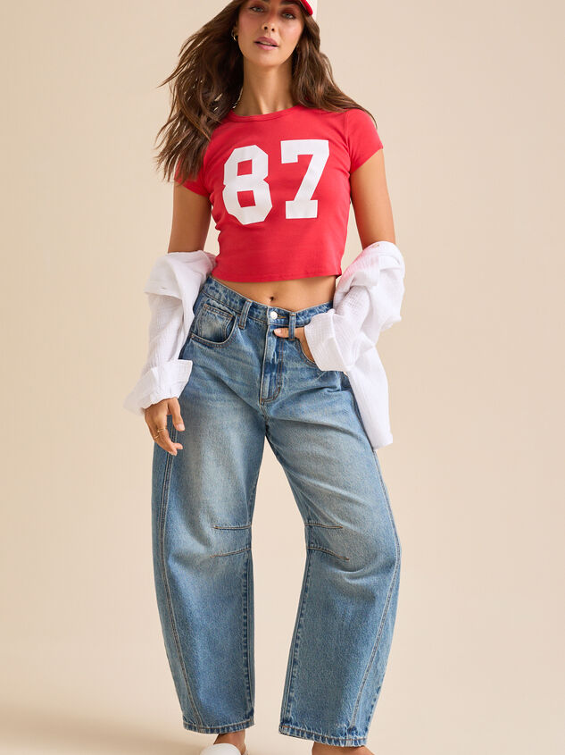 87' Baby Tee Detail 2 - TULLABEE