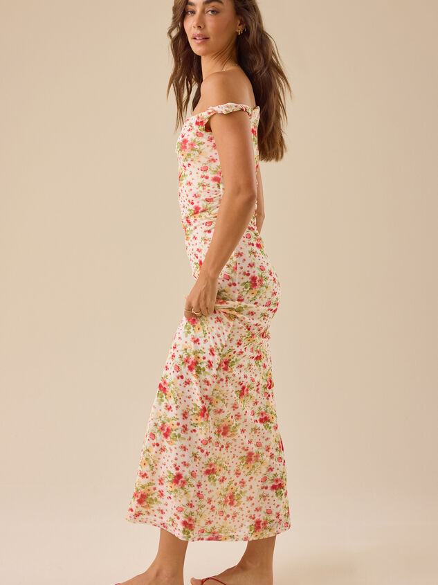 Grayson Floral Maxi Dress Detail 3 - TULLABEE