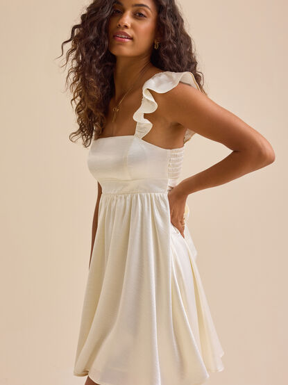 Kristen Satin Mini Dress - TULLABEE