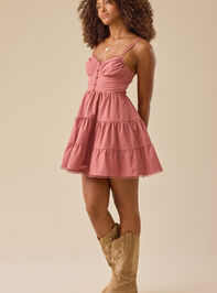 Milany Tiered Mini Dress Detail 4 - TULLABEE