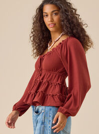 Harlow Tiered Babydoll Top Detail 3 - TULLABEE