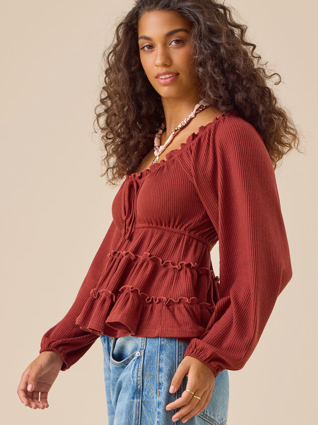 Harlow Tiered Babydoll Top Detail 3 - TULLABEE