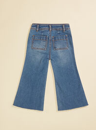 Jacinda Wide Leg Youth Jeans Detail 2 - TULLABEE