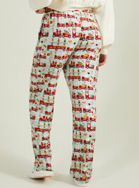Christmas Train Adult Lounge Pants Detail 5 - TULLABEE