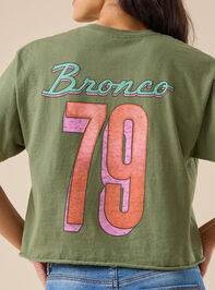 Ford Bronco Retro Cropped Tee Detail 6 - TULLABEE