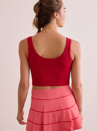 Legend Ribbed Cropped Tank Detail 4 - TULLABEE