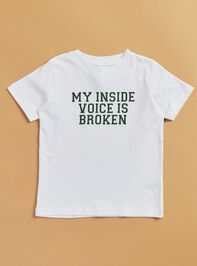 Inside Voice Broken Graphic Tee - TULLABEE