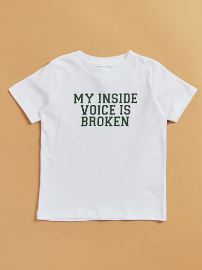 Inside Voice Broken Graphic Tee - TULLABEE