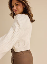 Amber Cropped Sweater Detail 3 - TULLABEE