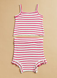 Kira Striped Tank and Bloomer Set Detail 2 - TULLABEE