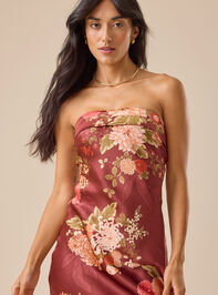 Angelique Floral Maxi Dress Detail 3 - TULLABEE