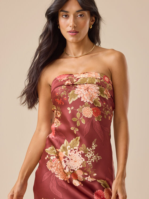 Angelique Floral Maxi Dress Detail 3 - TULLABEE