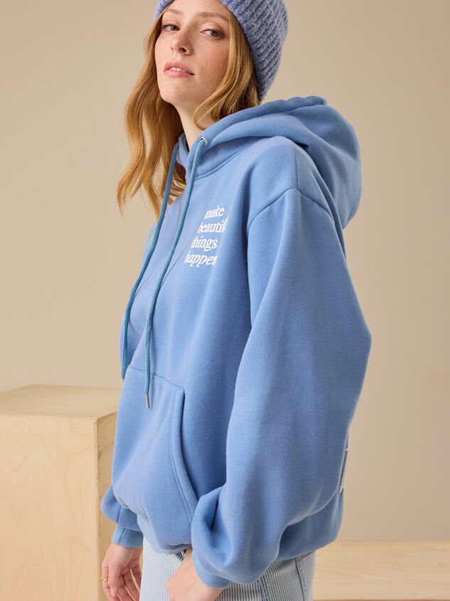 Make Beautiful Things Happen Hoodie Detail 4 - TULLABEE