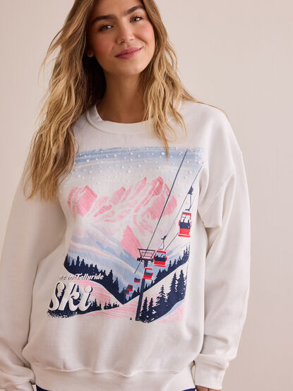 Take Me to Ski Sweatshirt - TULLABEE