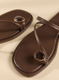 Sandy Cove Strappy Sandal Detail 2 - TULLABEE
