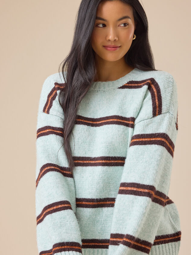 Faye Stripe Sweater Detail 4 - TULLABEE