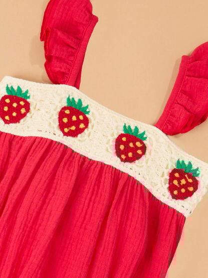 Sadie Strawberry Bubble - TULLABEE