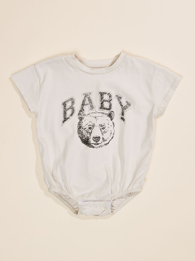 Baby Bear Bodysuit Detail 1 - TULLABEE