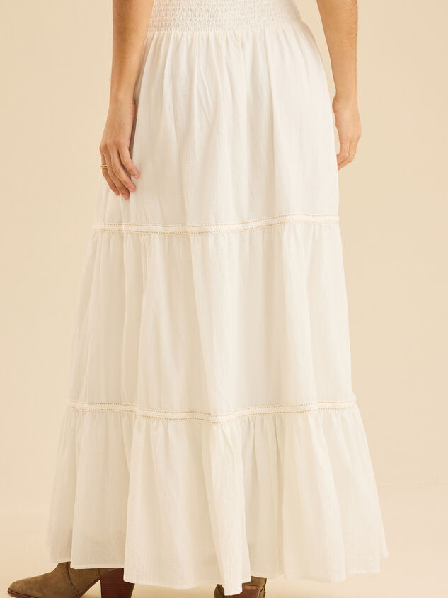 Maisyn Tiered Maxi Skirt Detail 5 - TULLABEE