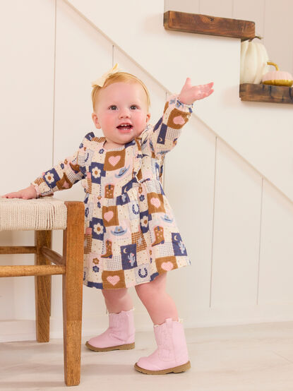Paige Patchwork Ruffle Bubble - TULLABEE