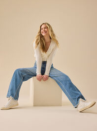 Rowen Pointelle Cardigan Detail 7 - TULLABEE