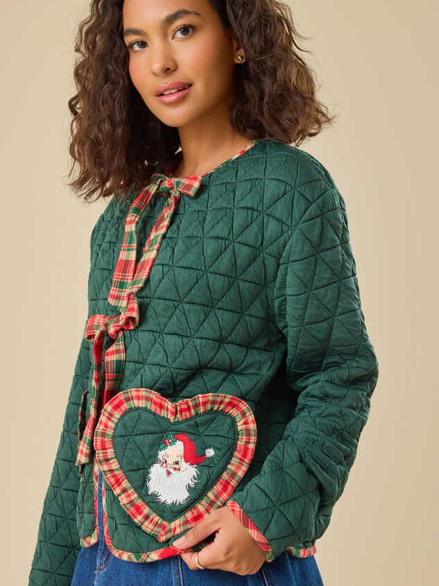 Merrie Quilted Jacket Detail 4 - TULLABEE