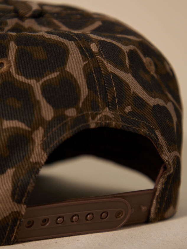 Leopard Palm Beach Trucker Hat Detail 3 - TULLABEE